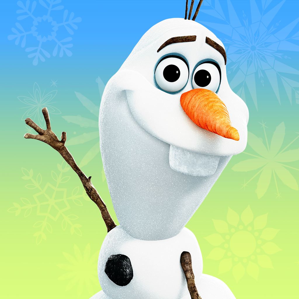 Él es Olaf y le gustan los abrazos cálidos. Salido de los poderes mágicos de Elsa, Olaf es con mucho el muñeco de nieve más amigable para caminar por las montañas por encima de Arendelle.